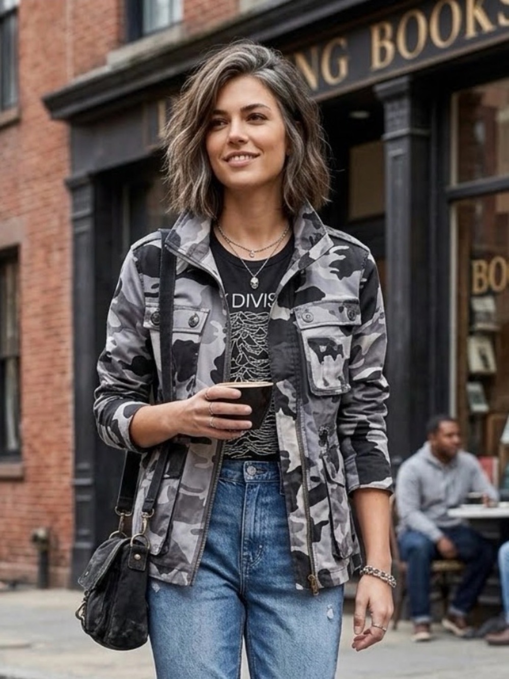 NWT Zadig and Voltaire Utility Jacket Camouflage Skull Size M (3 available!) - Picture 2 of 6